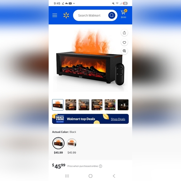 Colorful Flame Fireplace Aroma Diffuser 7 Color Modes Essential Oil Humidifer - Picture 9 of 11